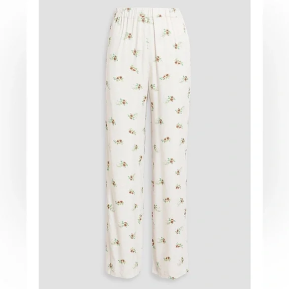 Sleeper Floral-print Charmeuse Pajama set - Picture 2 of 5